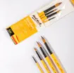 set 4 pinceles punta sintetica para pinturas acrilicas acrylic brushes signature mont marte bmhs0015 1