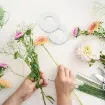 cinta florista floral tape papel 12mms rollo 27mts color blanco 7