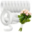 cinta florista floral tape papel 12mms rollo 27mts color blanco 9
