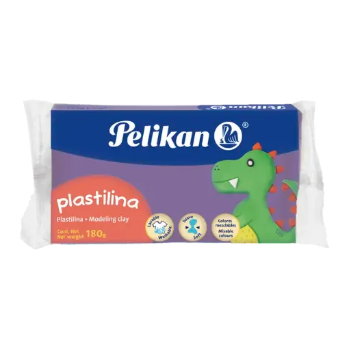 plastilina masa para modelar pasticina pelikan marqueta 180grs color lavanda 0