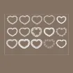 apliques adhesivos marcos tipo puntilla blanca lace sticker 8x6mms set x30 patrones corazon 0