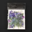 apliques pegatinas adhesivas impermeables pet deco sticker motivo flores 6 10cms set x40 violetas 0