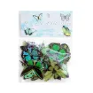 apliques pegatinas adhesivas impermeables pet deco sticker motivo flores 6 10cms set x40 violetas 8