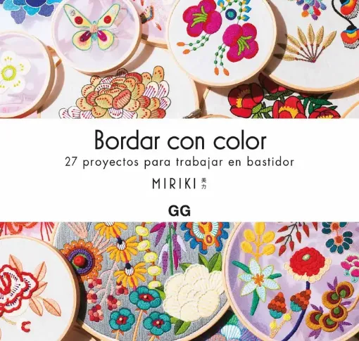 libro bordar color 27 proyectos por miriki editorial ggdiy 144pags 21 5x25 5cms 0
