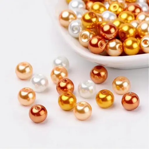 perlas imitacion vidrio 4mms x400 unidades colores caramelo 0