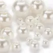 perlas imitacion acrilico color marfil 4 12mms caja 497 unidades surtidas 6