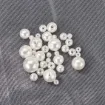 perlas imitacion acrilico color marfil 4 12mms caja 497 unidades surtidas 7