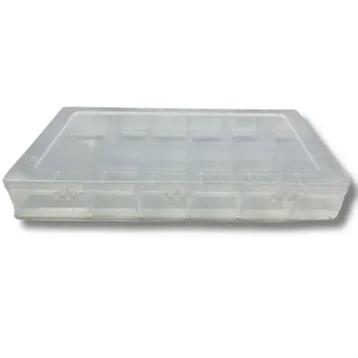 organizador contenedor plastico multifuncion caja alta 24 divisiones 34x21x4cms 0