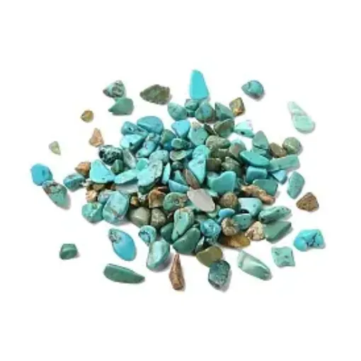 piedras semi preciosas turquesa bruto picadillo chip 2 4mm paquete 500grs 0