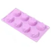molde silicona para fabricar jabones artesanales 28x15cms x8 cavidades rosas 0