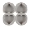molde silicona para fabricar jabones artesanales 16x17cms x4 cavidades corazones 75x70x25mms liso 1