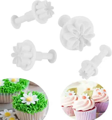 eyectores cortantes expulsador plastico para fondant masas modelo flor 8 petalos x4 0