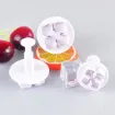 eyectores cortantes expulsador plastico para fondant masas modelo flor 4 petalos x3 0