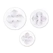 eyectores cortantes expulsador plastico para fondant masas modelo flor 4 petalos x3 3