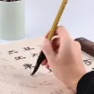 pincel para caligrafia tradicional china mango madera 25cms punta redonda 9