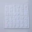 molde silicona para resina epoxi modelo abecedario alfabeto 135x135mms 1