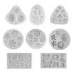 molde silicona grado alimenticio para resina epoxi masas 7x7cms modelo pimpollos rosa x4 2