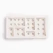 molde silicona grado alimenticio para chocolate porcelana resina epoxi 10x6cms modelo tetris x6 0