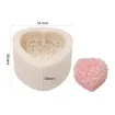 molde silicona para resina velas jabones modelo corazon rosas 46x42x22 mms 0