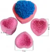 molde silicona para resina velas jabones modelo corazon rosas 46x42x22 mms 1