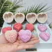 molde silicona para resina velas jabones modelo corazon rosas 46x42x22 mms 3