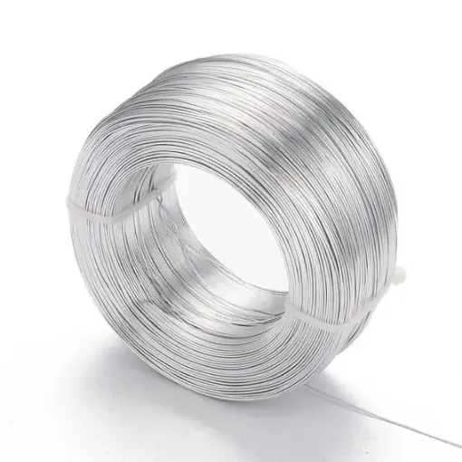 alambre aluminio flexible 0 6mm espesor rollo 250grs 280mts color plateado 0
