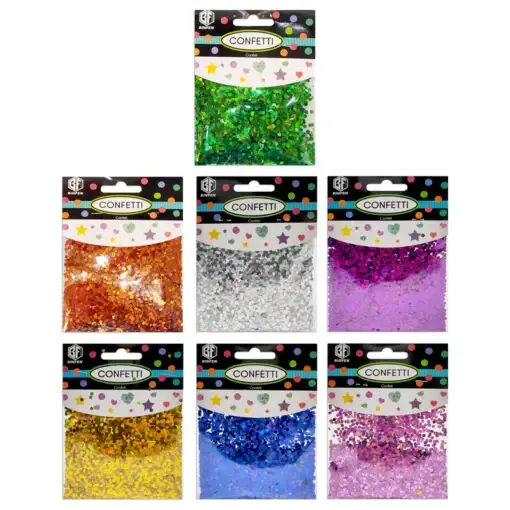 confetti lentejuelas paquete 10x13cm varios colores 0