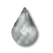 piedra cairel transparente lagrima gota facetada grande 63x42cms por unidad 0