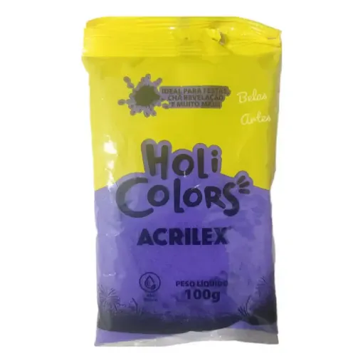 polvo colores para fiesta holi colors acrilex x100grs color violeta 516 0