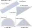 molde silicona para resina epoxi modelo escuadra triangular recta 128x67mms 2