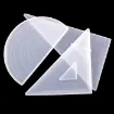 molde silicona para resina epoxi modelo escuadra triangular recta 128x67mms 7
