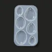 molde silicona para resina epoxi modelo colgantes gemas bijou pendientes x7 formas 118x65x7mm 1