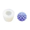 molde silicona para velas resina epoxi modelo esfera 3d burbujas 75x60 mm 0