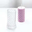 molde acrilico transparente para velas resina epoxi modelo velon torneado espiral 64x113mms 0