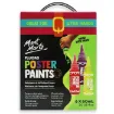 tempera poster paint secado rapido lavable no toxica mont marte x60ml set 6 colores metalizados 1