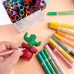 set 48 marcadores tinta acrilica punta gruesa 10mms signature mont marte x48 colores brillantes 9