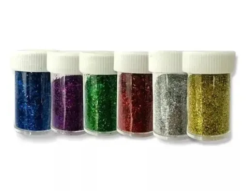 brillantina glitter frasco 8grs dali color azul 0