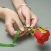 cinta florista floral tape papel 12mms rollo 27mts color verde oscuro 8
