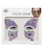 sticker face gems set cuentas facetadas adhesivas varios motivos mariposa 2
