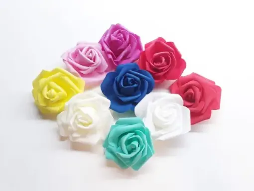 rosa foam goma eva 6cms paquete 4 unidades variedad colores eleccion 0