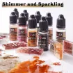 pigmentos liquidos concentrados al alcohol para resina epoxi lets resin kit x24 colores metalicos 10ml 5