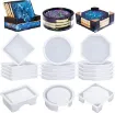set 18 moldes silicona para hacer posavasos resina epoxi lets resin 3 modelos soportes 0