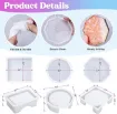set 18 moldes silicona para hacer posavasos resina epoxi lets resin 3 modelos soportes 1