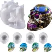 set 5 moldes silicona modelo craneo calavera 3d 66x10x8 5cms 34x25x25cms lets resin 0