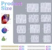 set 11 moldes silicona para hacer caravanas llaveros resina epoxi lets resin accesorios 1