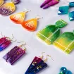 set 11 moldes silicona para hacer caravanas llaveros resina epoxi lets resin accesorios 3