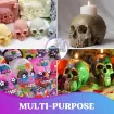 set 5 moldes silicona modelo craneo calavera 3d 66x10x8 5cms 34x25x25cms lets resin 4