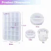 set 4 moldes silicona para resina bandeja 25 5x17 5cm tarro tapa 9 6x3cm cenicero lets resin 1