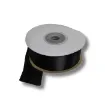 cinta raso doble faz no 5 25mm por 5mts color negro 0