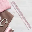 regla acrilico flexible multifuncional para realizar patrones costura nro b 95 graduada 45x5cms 6